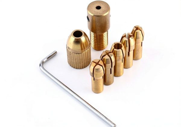 Small Electric Drill Bit 8pcs 0.5-3mm Twist Drill Copper Chuck Brrnoo-2