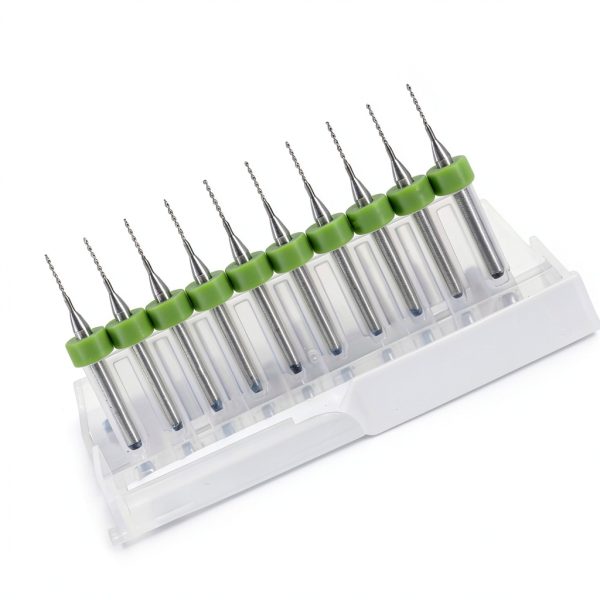 Walfront PCB Drill Bit Set 10pcs Carbide 0.1mm-1.4mm 1/8" Shank-4