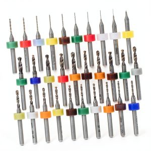 Micro Drill Bits Tofficu 30pcs Tungsten Carbide Set for Jewelry & PCB-0